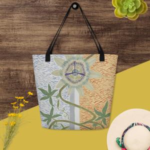 Compassion Fruit Large Tote Bag