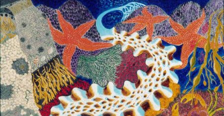 Intertidal Highlands Oil on canvas by Dr. Alan Rayner